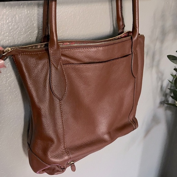 Lodis Designer Tote Bag With Suitcase Attachment Pocket - Picture 3 of 12